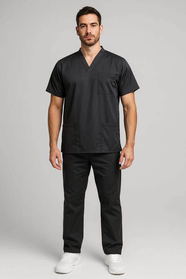 Men's 3-Pocket V-Neck Scrub